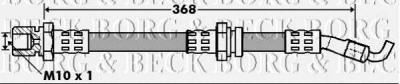 BORG & BECK bbh7401 -  Тормозной шланг